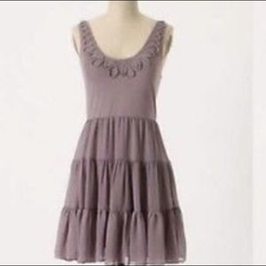 Eloise Lilac Ruffle Tank Dress XS